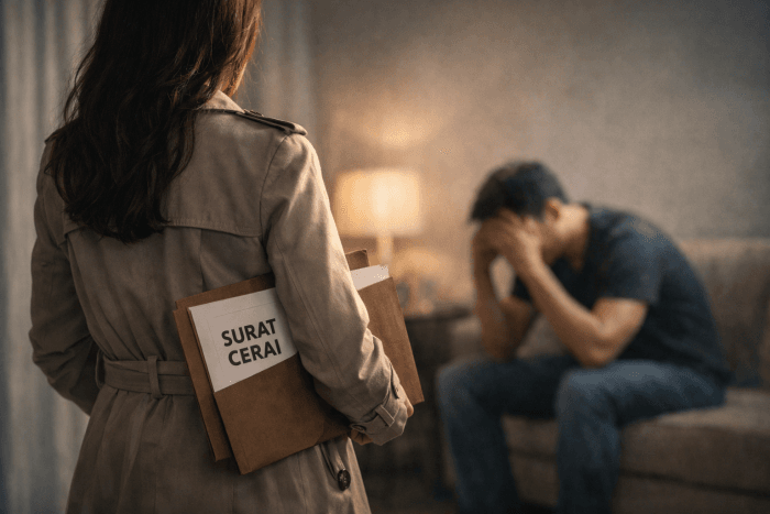 Karma Istri menggugat cerai.